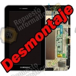 Pantalla negra (Lcd+tactil+marco) Galaxy P6200/P6210 (desmontaje)