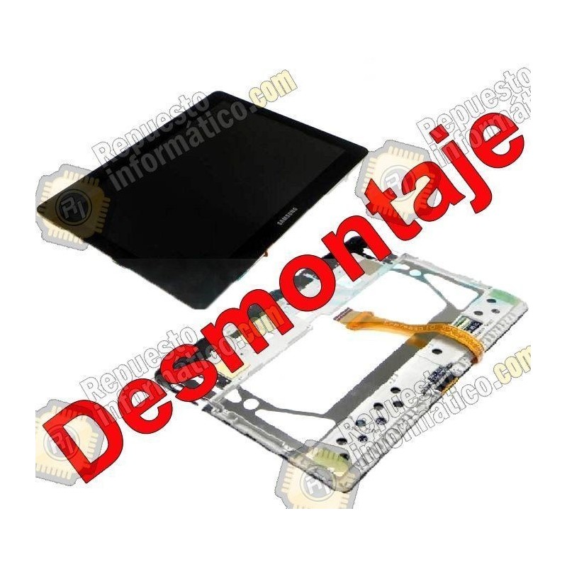 Pantalla (LCD+Tactil+MARCo) GALAXY TAB 2 P5100 (NEGRO) (DESMONTAJE)