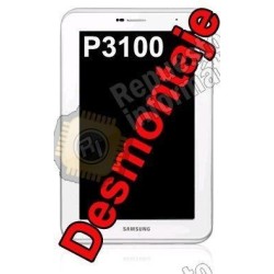 Pantalla (lcd+tactil+marco) Tablet Samsung P3100 (3G) (BLANCO) (DESMONTAJE)