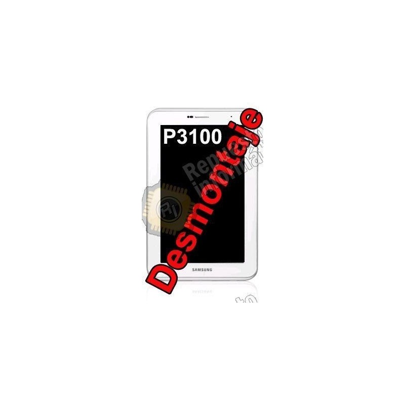 Pantalla (lcd+tactil+marco) Tablet Samsung P3100 (3G) (BLANCO) (DESMONTAJE)