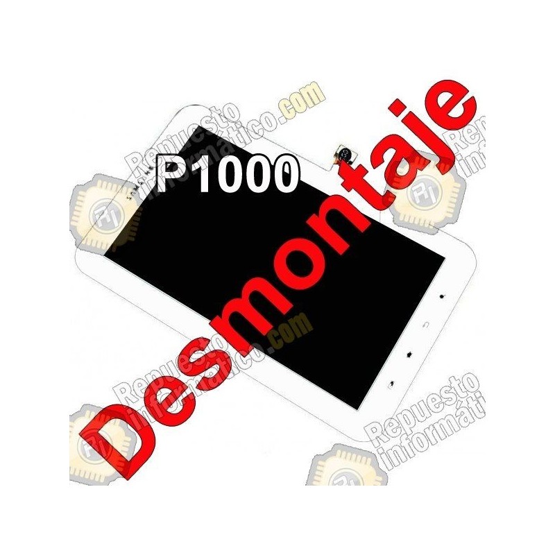 Pantalla completa para Samsung Galaxy Tab P1000 (BLANCO) (DESMONTAJE)
