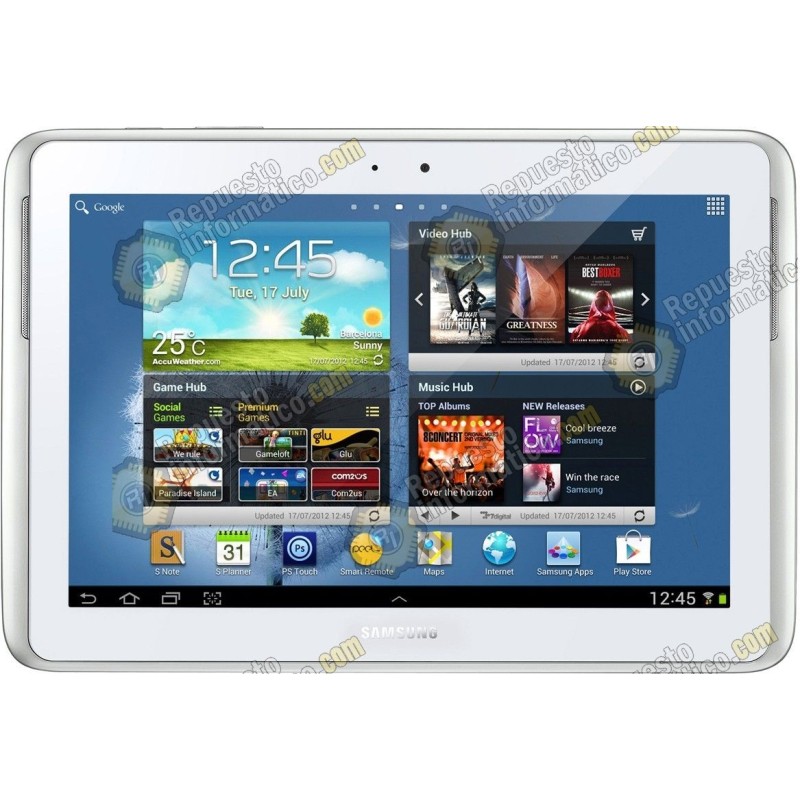 Pantalla Blanca (Lcd + Táctil + Marco) Galaxy Note 10.1 3G (N8000) - Directo de Fabrica