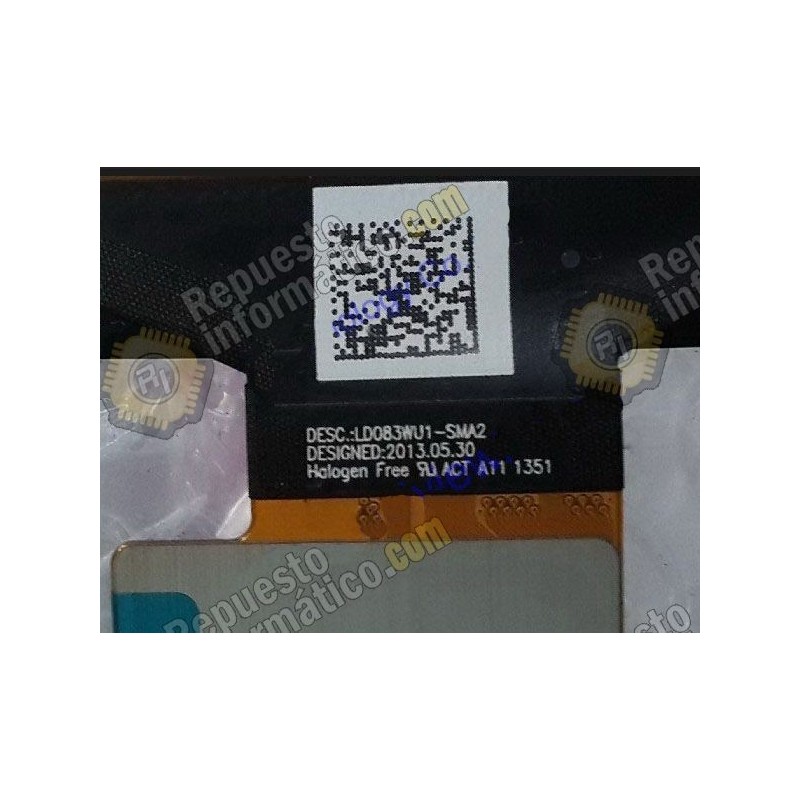 Pantalla (lcd+tactil) LG G PAD V500 blanca