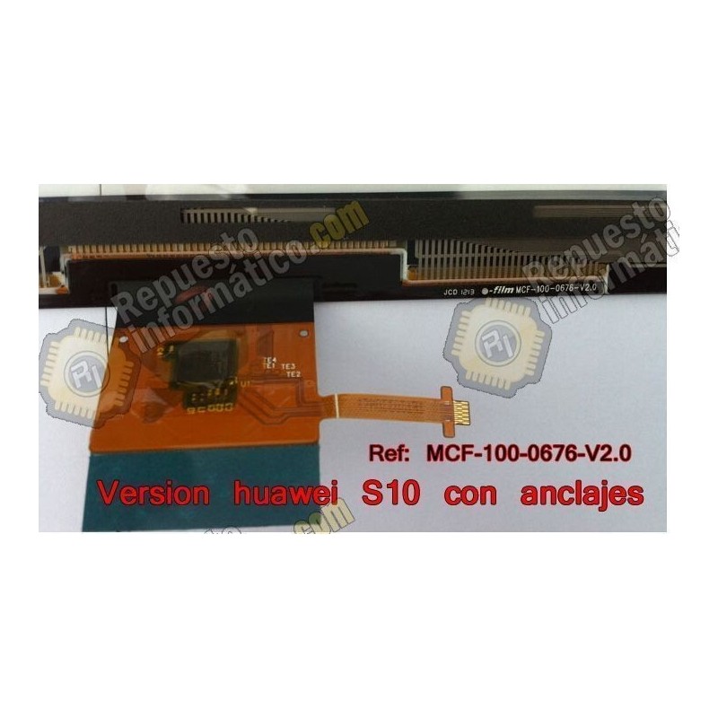 MediaPad s10-201 /231 tactil (S/MARCO) con anclajes