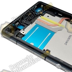 Marco metalico negro + botones XPERIA Z2 D6503 (Nuevo)