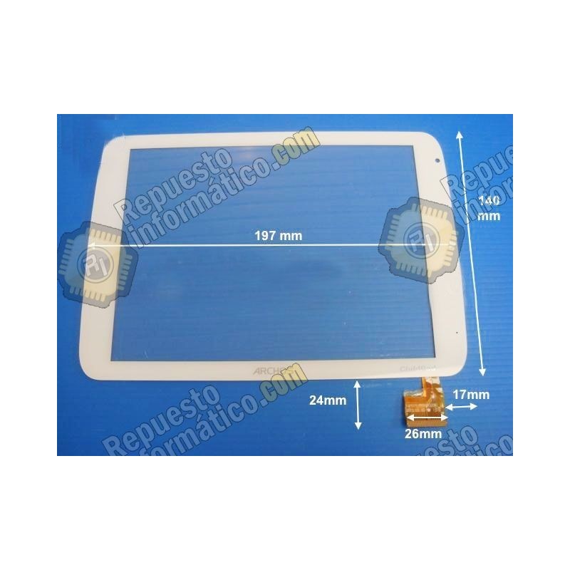 TACTIL BLANCO ARCHOS  ChildPad (TOPSUN D0046(C0B) A1_8")  (7.85) (MODELO SO-12)