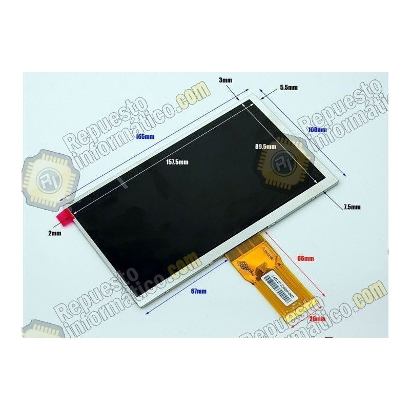 LCD Tablet generica 7" ref: (7300101466) (Modelo LCD-A5)