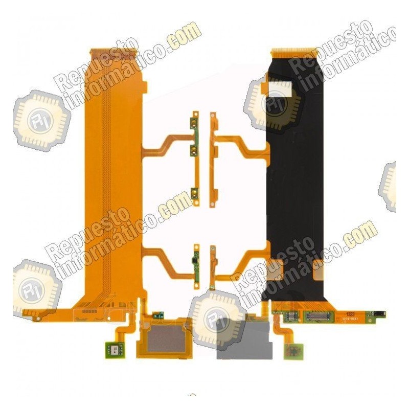 Flex con botones laterales de volumen y micrÃ³fono para Sony Xperia Z Ultra, XL39H, C6802, C6806, C6833, C6843