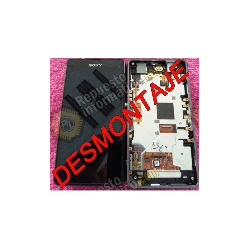 Pantalla (LCD+TACTIL+MARCO) Xperia Z1 Compact (DESMONTAJE) (NEGRO)