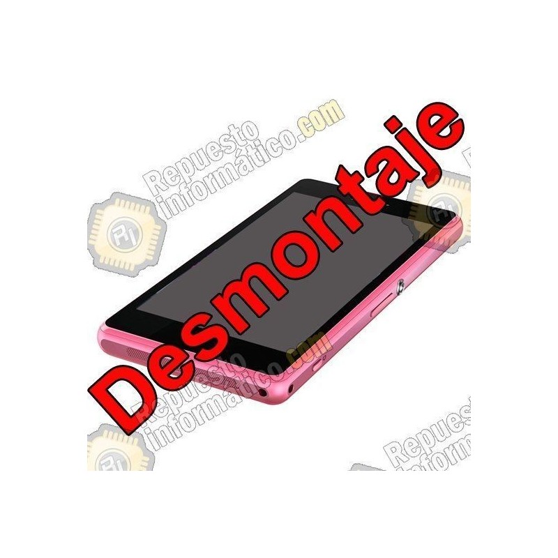 Pantalla (LCD+TACTIL+MARCO) Xperia Z1 Compact (DESMONTAJE) (ROSA)
