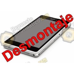 Pantalla (LCD+TACTIL+MARCO) Xperia Z1 Compact (DESMONTAJE) (BLANCO)