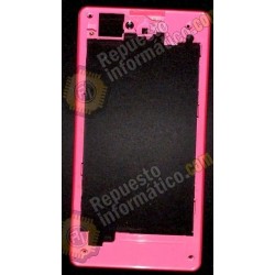 CARCASA INTERMEDIA flexible ORIGINAL Z1C COMPACT ROSA (Desmontaje)