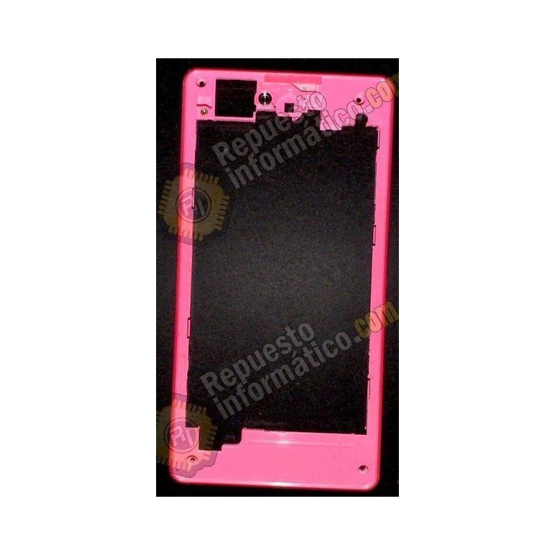 CARCASA INTERMEDIA flexible ORIGINAL Z1C COMPACT ROSA (Desmontaje)