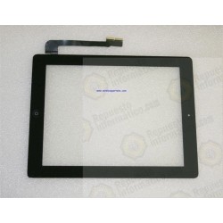 Tactil Completo ipad 3 con boton home y pegatinas Negro