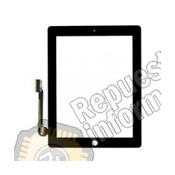 Tactil Completo ipad 3 con boton home y pegatinas Negro