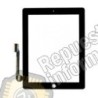 Tactil Completo ipad 3 con boton home y pegatinas Negro