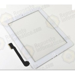Tactil Completo ipad 3 con boton home y pegatinas Blanco