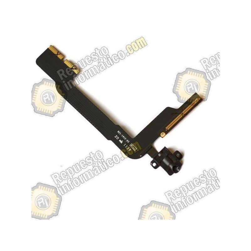 Cable flex con conector de auriculares a la PLACA negro para  IPad 3,  Ipad 4 (Wifi )