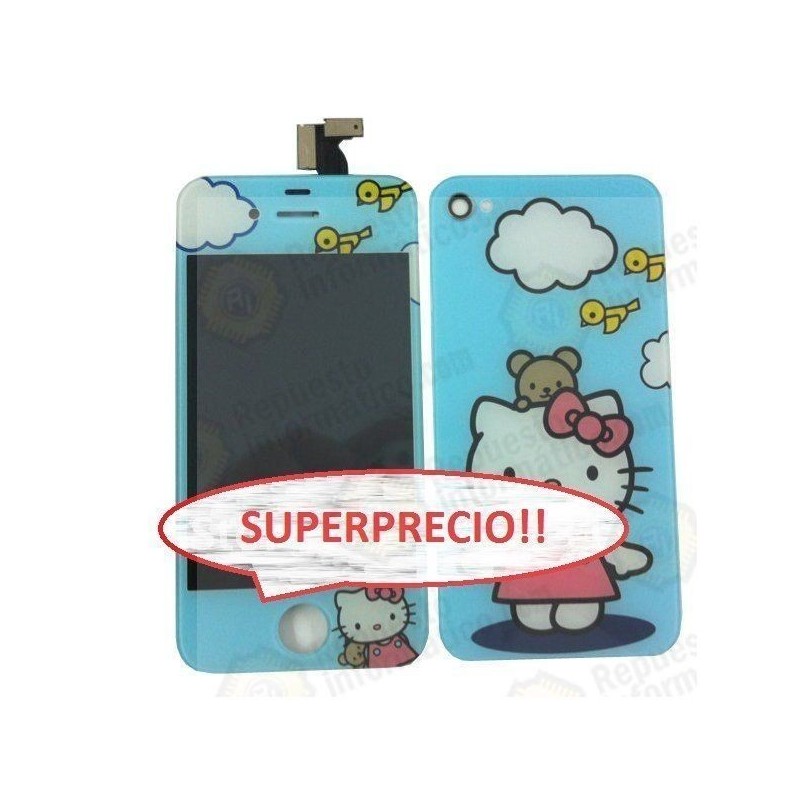 kit Iphone 4G HELLO KITTY Azul