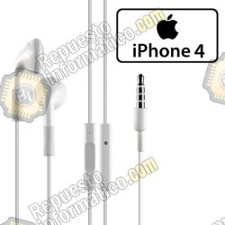 Cascos Auricular moviles Apple iphone 4 (Blanco) (Nuevos)
