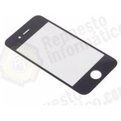 cristal delantero Negro iphone 4gs