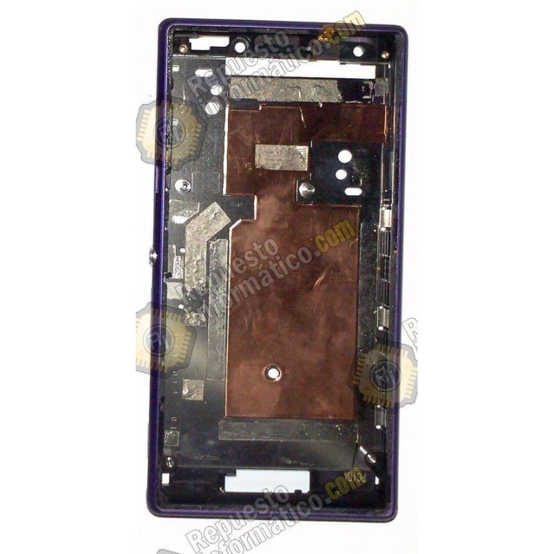 Chasis Xperia M2 Dual Violeta sin componentes (Desmontaje)