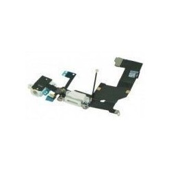 Conector Blanco Carga + Audio Flex iPhone 5