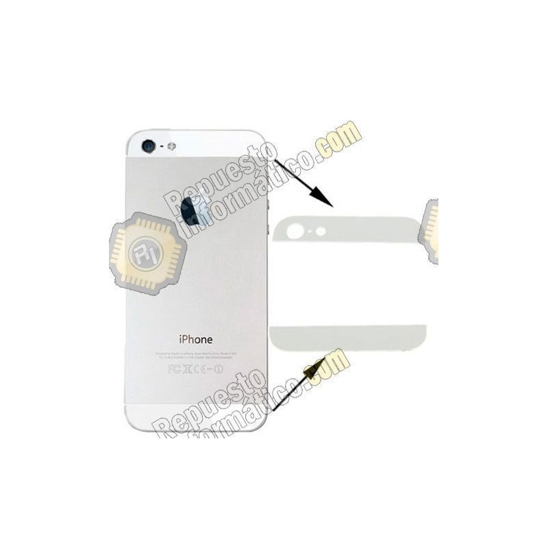 Carcasa embellecedor superior e inferior blanca iPhone 5