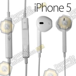 Cascos Auricular moviles Apple iphone 5 (Blanco) (Nuevos)