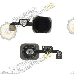 Flex Boton Home Iphone 6/6 plus negro (4.7"/5.5") 