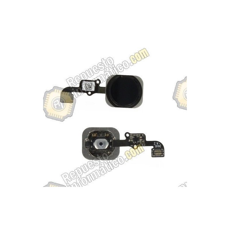 Flex Boton Home Iphone 6/6 plus negro (4.7"/5.5") 