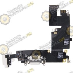 Flex Conector Carga + Micro Original Apple Iphone 6 Plus (5.5")  (NEGRO)