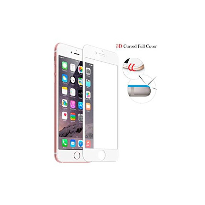 Cristal Templado 3D Blanco para iPhone 7Plus