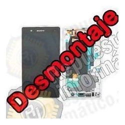 Pantalla (lcd+tactil+marco) Xperia Z BLANCA (DESMONTAJE)
