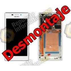 Pantalla completa Sony Xperia M2 DUAL S50H D2302 blanca (DESMONTAJE)