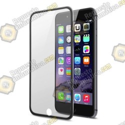 Cristal Templado Borde Fino iPhone 6 (4.7")  (Negro)