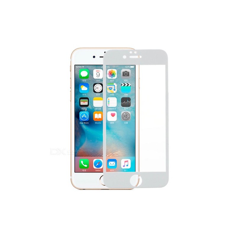 Cristal Templado 3D Blanco para iPhone 6 y 6s