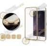 Protector de cristal templado borde color fino   iPhone 6 plus (5.5")  (dorado)