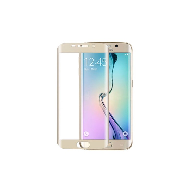 Cristal Templado 3D Dorado Galaxy S6 Edge
