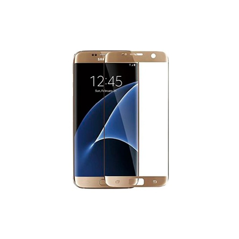 Cristal Templado 3D Dorado Galaxy S7