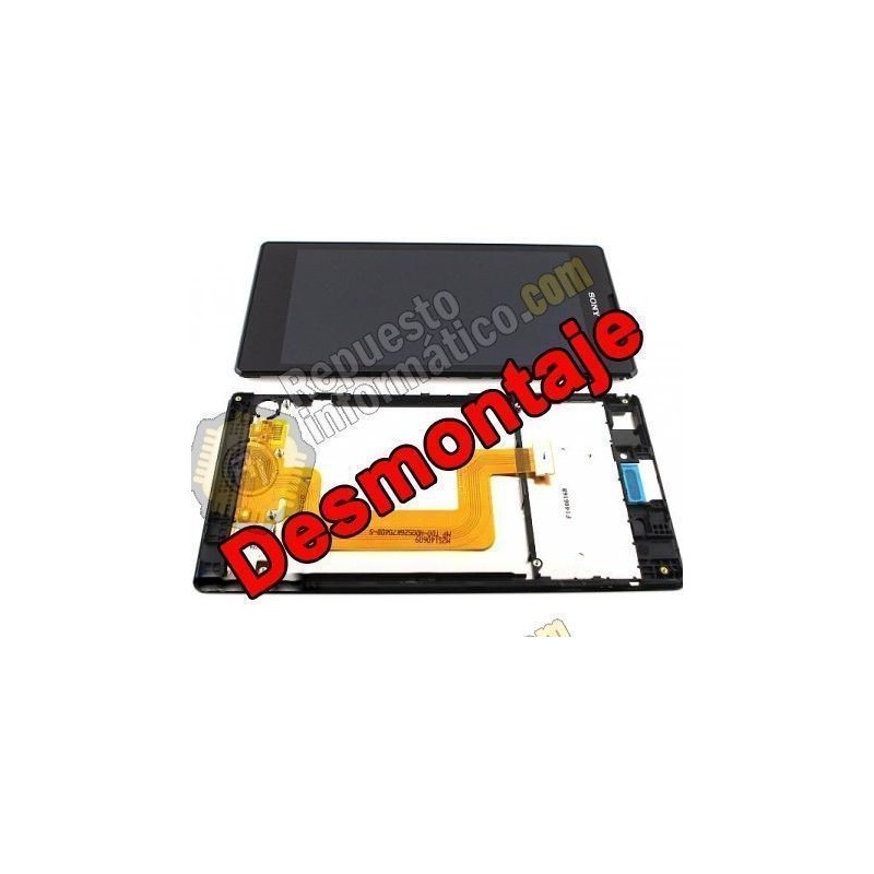 Pantalla (LCD+TACTIL+MARCO) XPeria T3 (NEGRA) (DESMONTAJE)