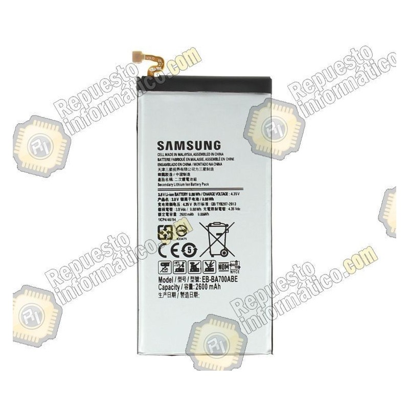 BATERIA GALAXY A7 SM-A700 2600MAH  (EB-BA700ABE) (Nueva)