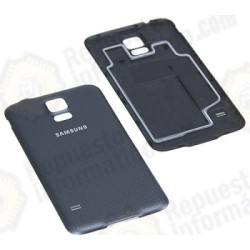 Tapa+goma Negro Original G900F Galaxy S5