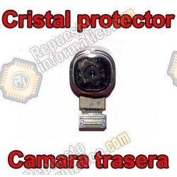 Protector metalico + cristal protector de camara para Samsung Galaxy S5 (G900F)