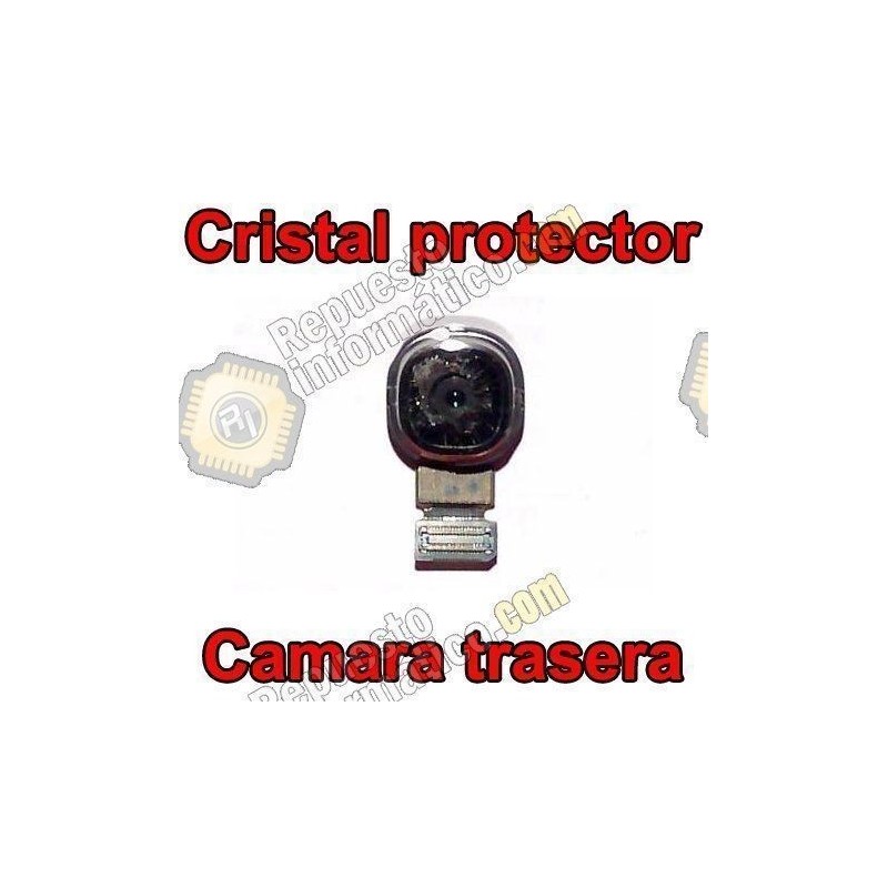 Protector metalico + cristal protector de camara para Samsung Galaxy S5 (G900F)