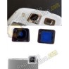 Protector metalico + cristal protector de camara para Samsung Galaxy S5 (G900F)
