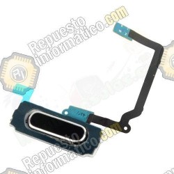 Boton Inicio Home Samsung Galaxy S5, Sensor Huellas, Flex (NEGRO)