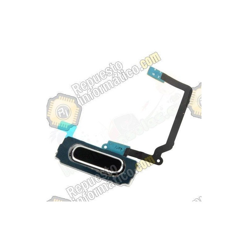 Boton Inicio Home Samsung Galaxy S5, Sensor Huellas, Flex (NEGRO)