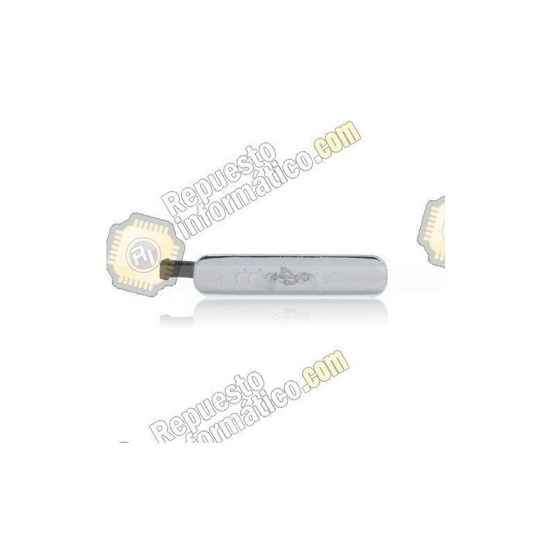 Tapa protectora de puerto USB para Samsung Galaxy S5 (G900F) (Plateado)