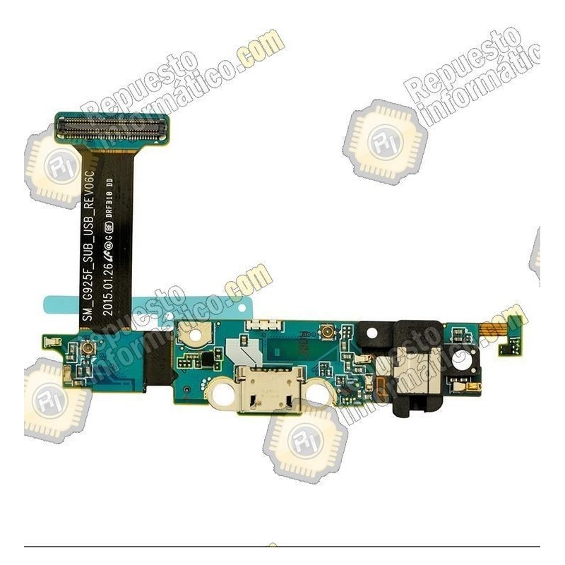 Flex+Conector Carga+Micro Original Galaxy S6 Edge G925F
